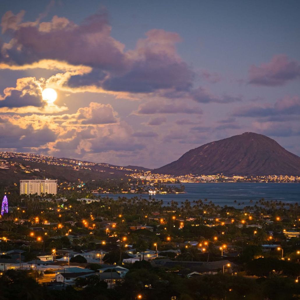 Oahuphotographytours Honolulu Night Sky Full Moon Slide