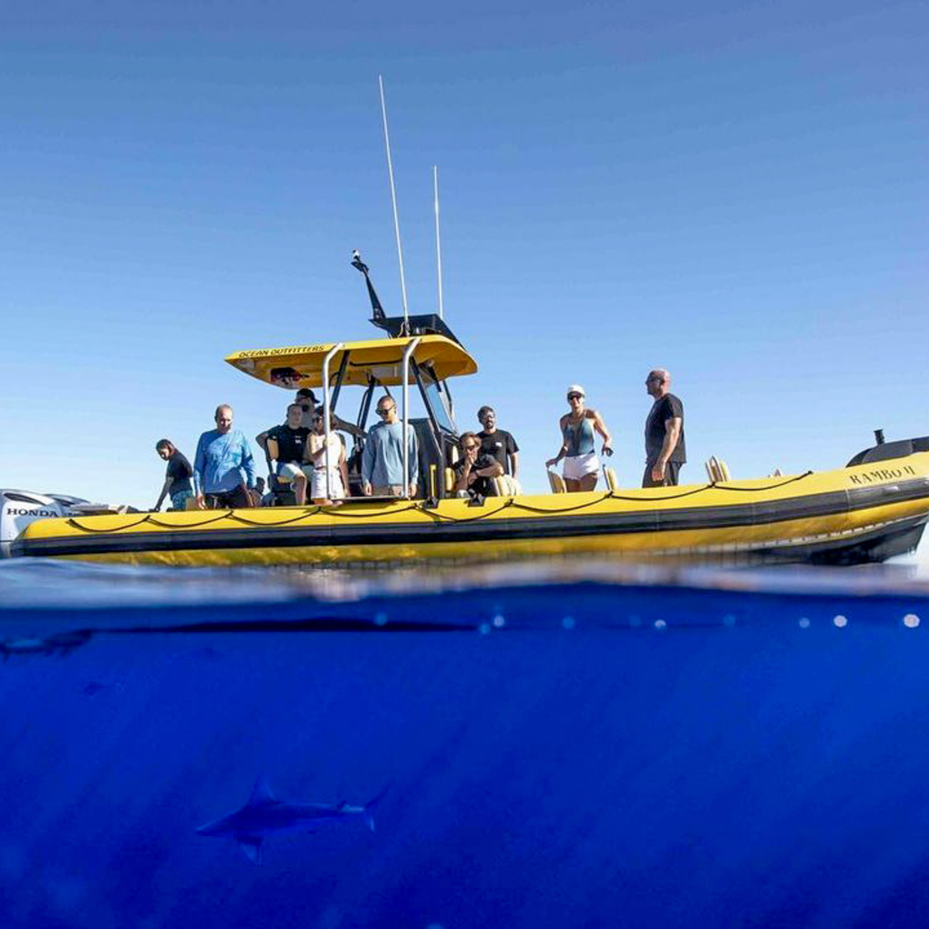 Oceanoutfittershawaii North Shore Private Raft Tour Boat Over View