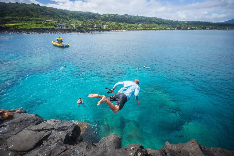Oceanoutfittershawaii North Shore Private Raft Tour Swimming Snorkel