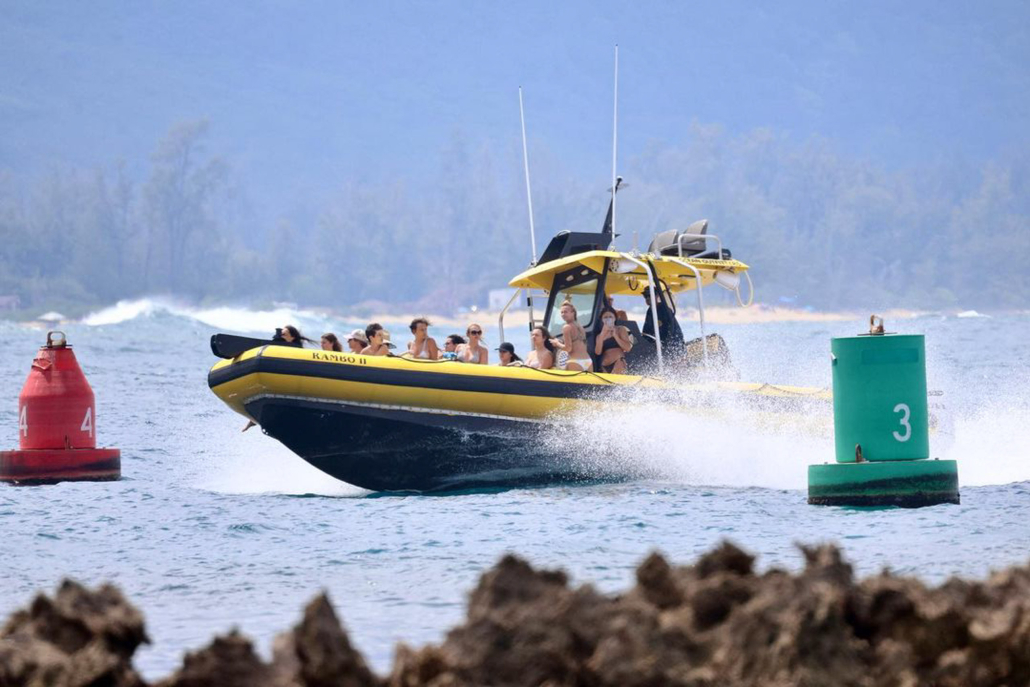 Oceanoutfittershawaii North Shore Private Raft Tour Your Private Boat