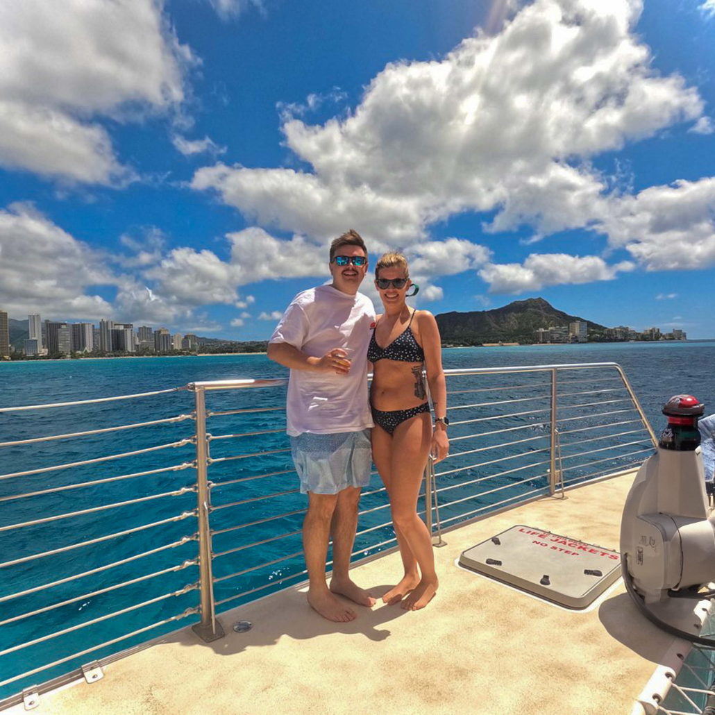 Sunset Cocktail Cruise Sunset sail to Diamond Head