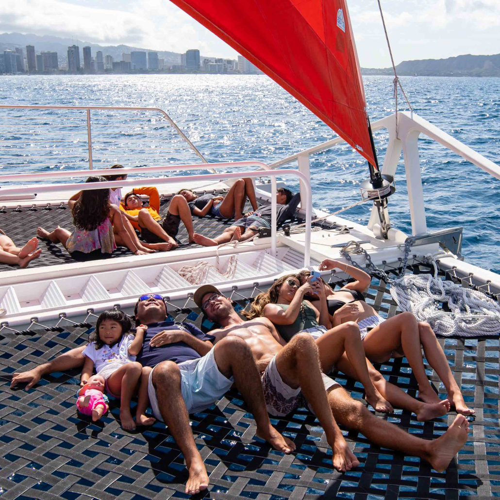 Portwaikikicruises Sunset Cocktail Cruise Passengers