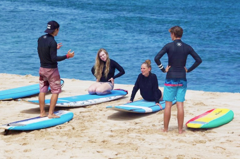 private surf lessons on north shore