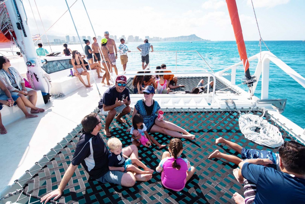 relax on a scenic barefoot sailing excursion port waikiki cruises