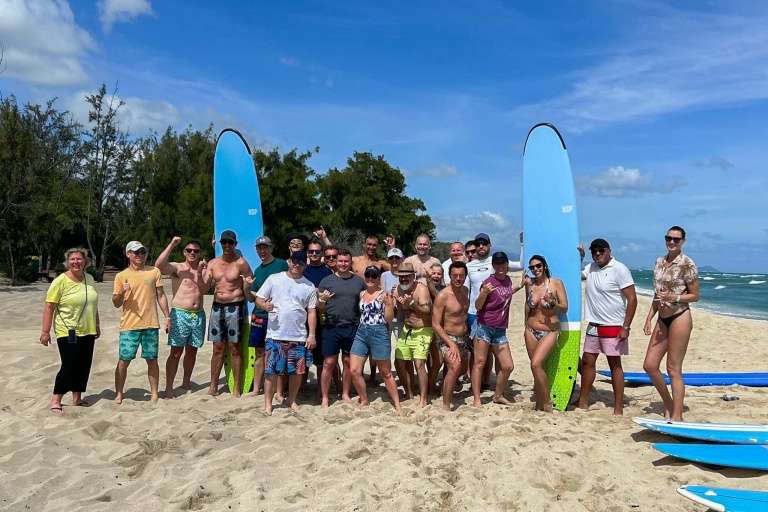 Surfhonolulu Kapolei Surf Lessons Feature Ancient Sport Big Group
