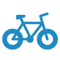 Bicycle Blue Icon