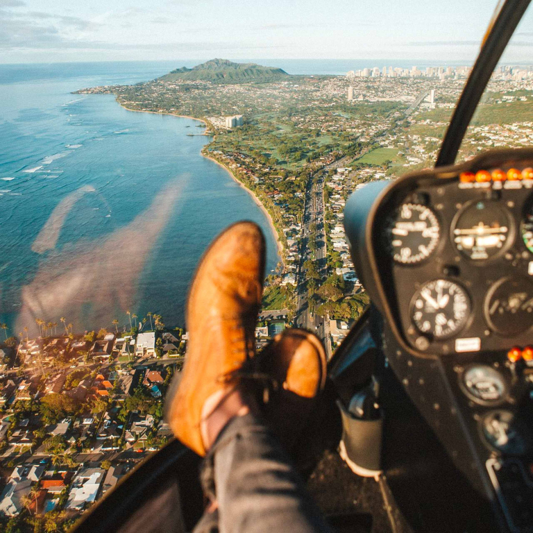 Maunaloahelicoptertours Oahu Pro Photography Helicopter Flight City View