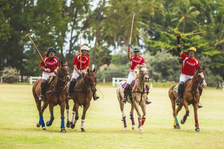 Oahuhorsebackrides Hawaii Polo Riding Lesson Feature Polo In Hawaii Group