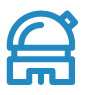 Stargazing Blue Icon