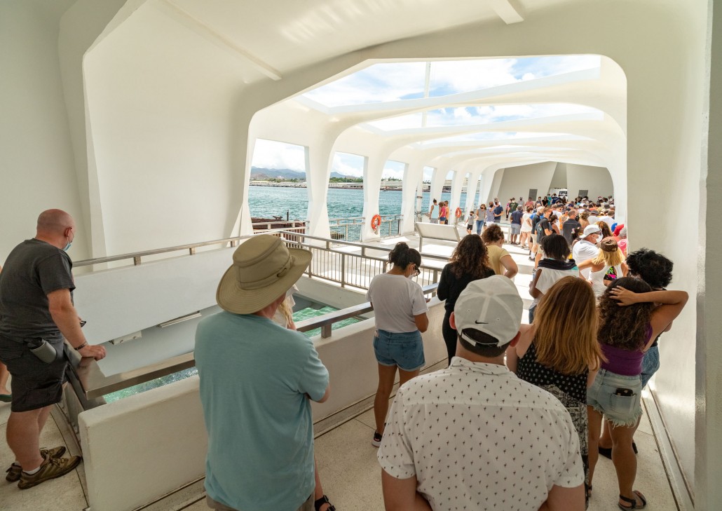 Arizona Memorial Visitors Pearl Harbor Oahu