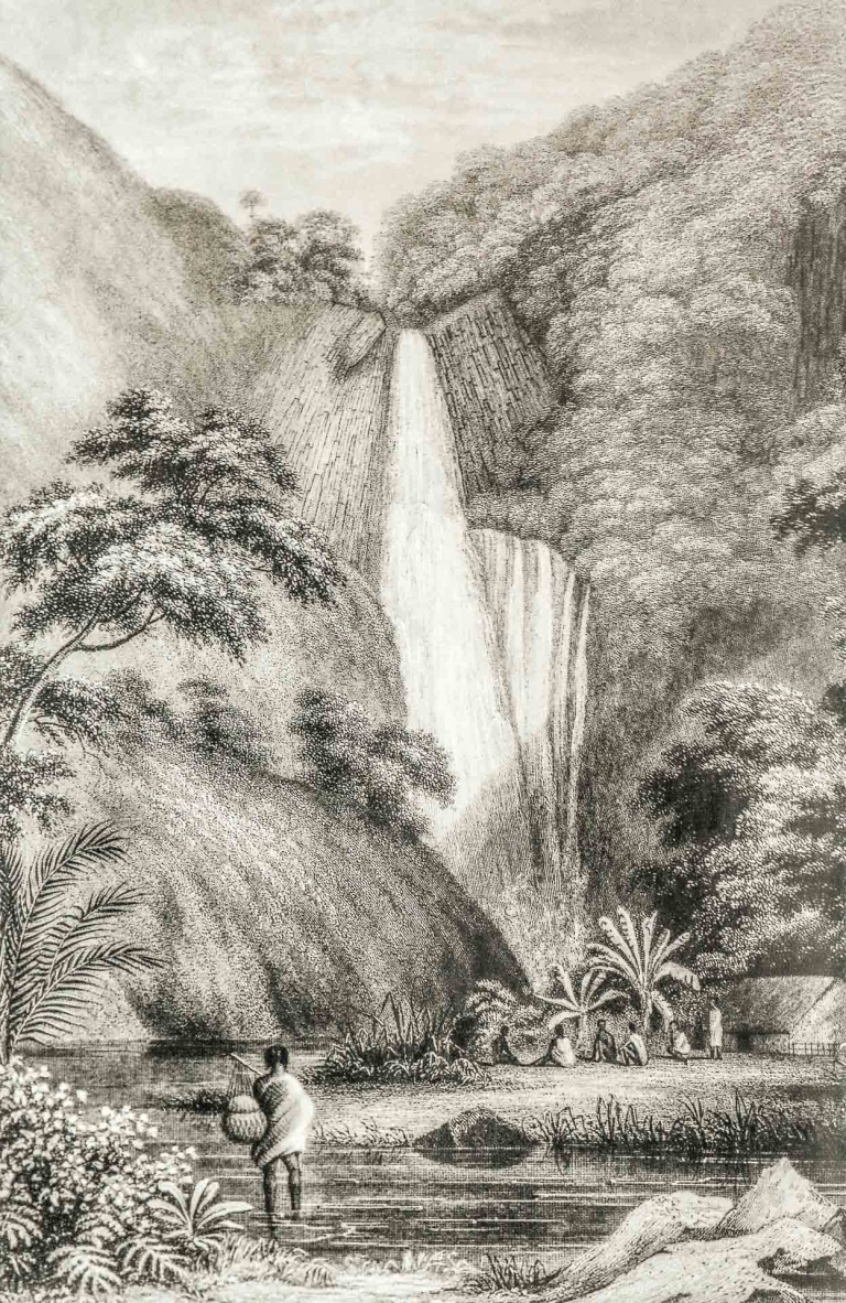 AncientHawaiianVillageetchingbyChoris