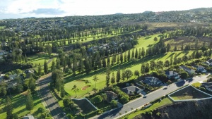 Pukalani Country Club Aerial of Fairways Upcountry Maui