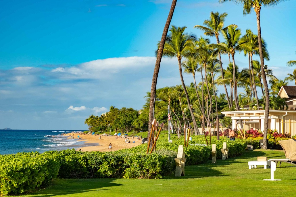 Royal Lahaina Resort Front Lawn and Beach Maui