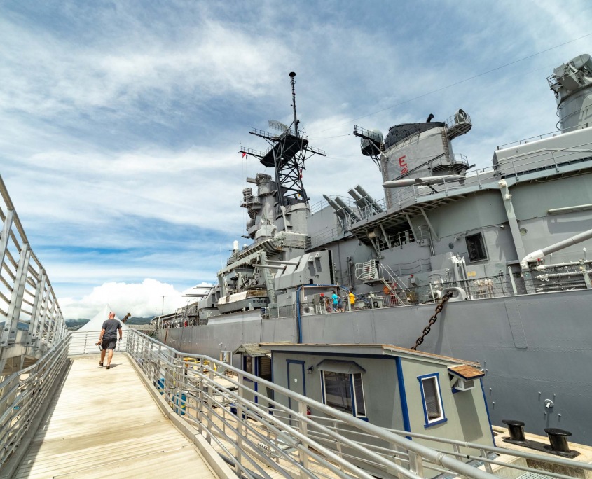 USS Missouri Visitor and Gangway Entrance Pearl Harbor Oahu