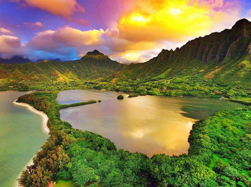 beautiful sunrise oahu kualoa ranch