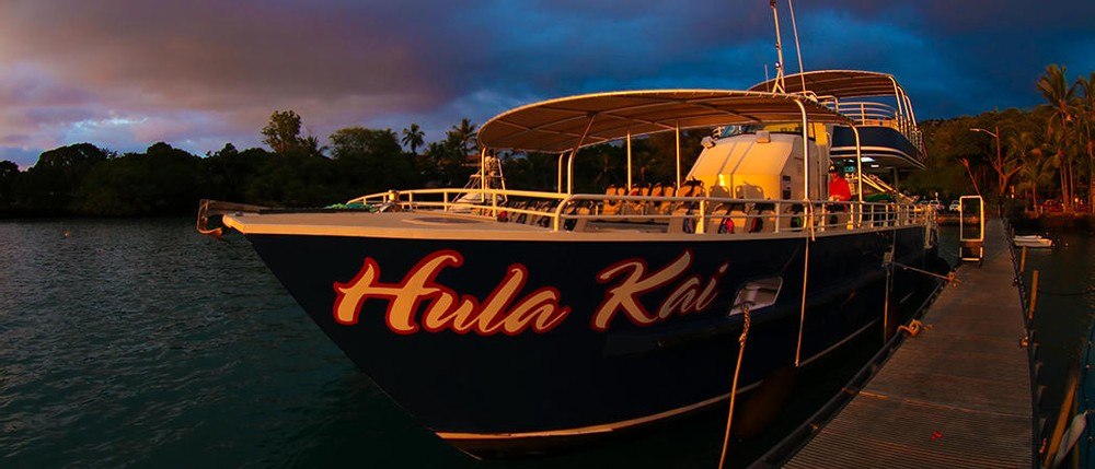 Big Island Night Manta Ray Snorkel Hula Kai Cruise