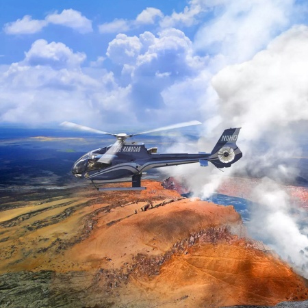 Bluehawaiian Volcano Sightseeing From Oahu And Maui Product  Above Volcano