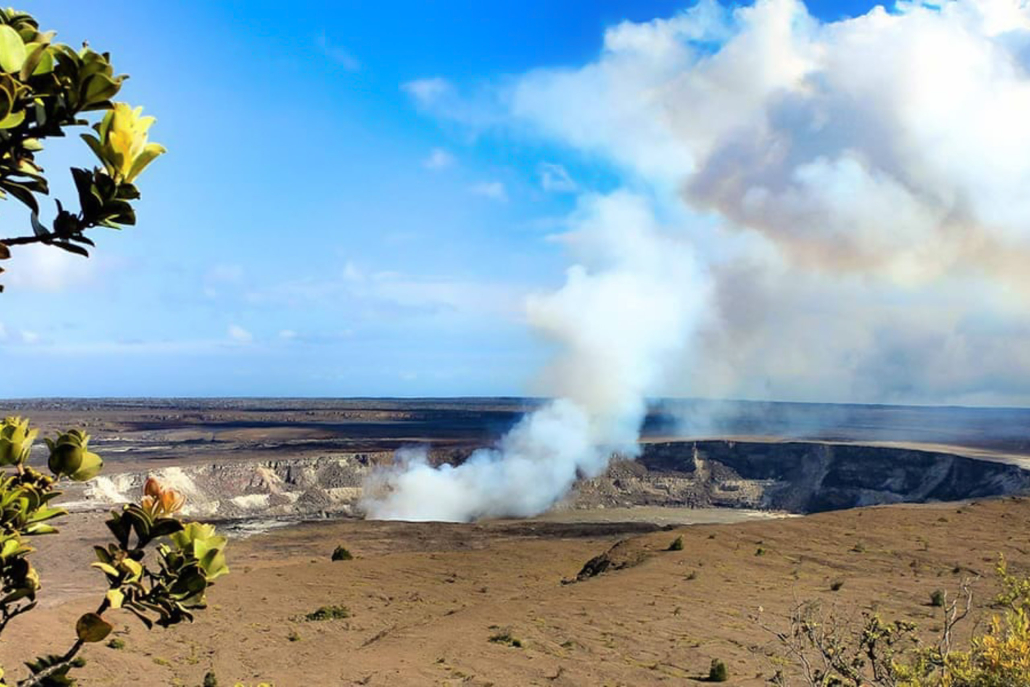 Halemaumau Crater Volcanoes National Park Hawaii