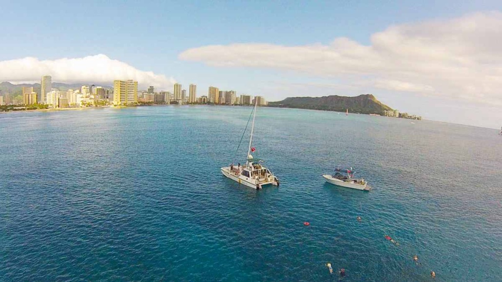 hawaii waikiki snorkel sail beautiful view