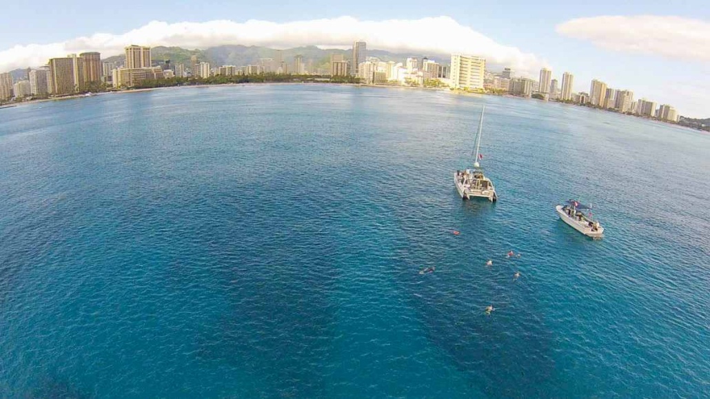 hawaii waikiki snorkel sail breathtaking view