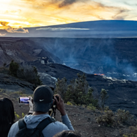 Kilauea And Mauna Loa Big Island Hawaii Product