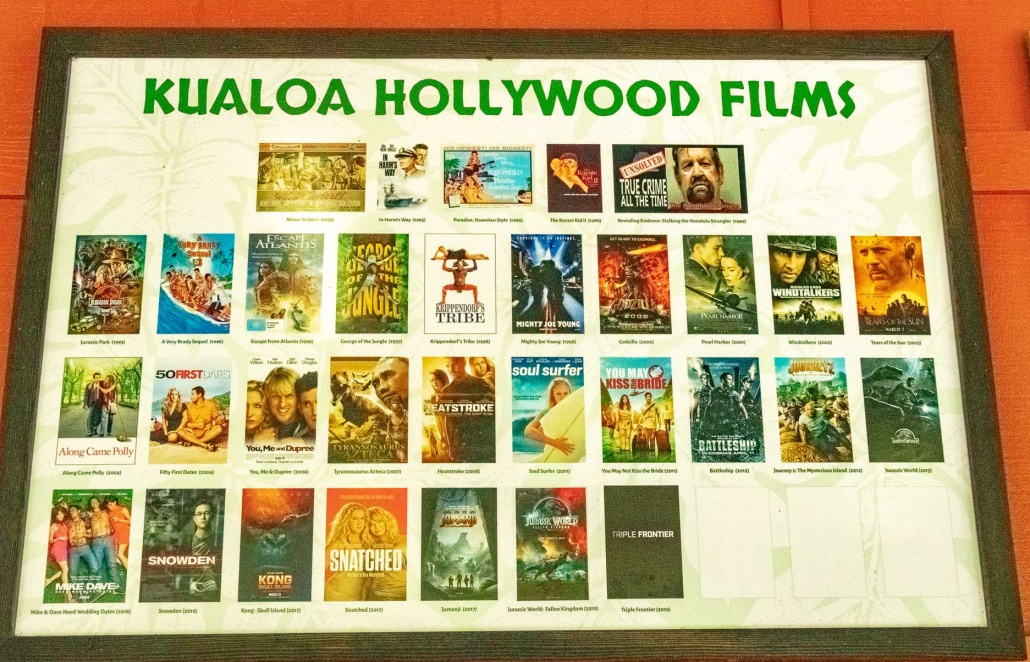 Kualoa Ranch Oahu Hollywood Movies Sign