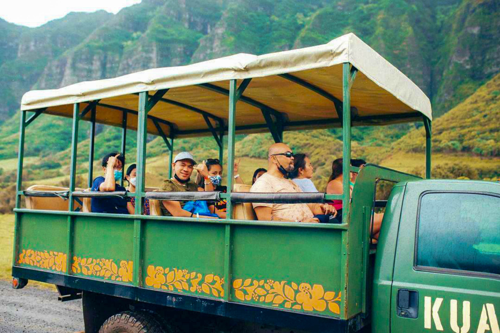 Open Air Vehicle And Magnificent Panoramic Views Kualoa Ranch 