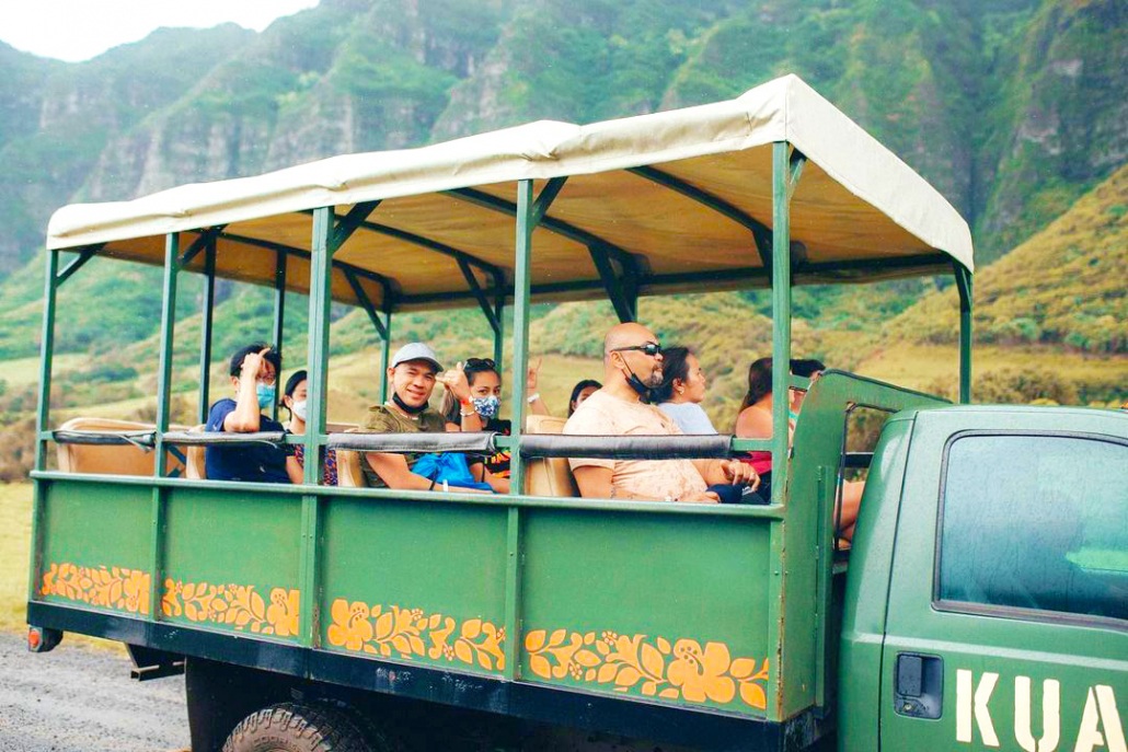 open air vehicle and magnificent panoramic views kualoa ranch