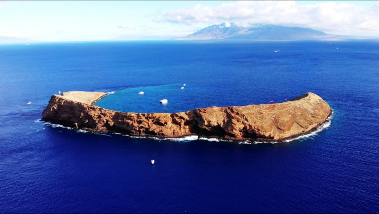 the molokini wall in maui