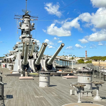 Uss Missouri Deck And Guns Pearl Harbor Oahu Hawaii Product