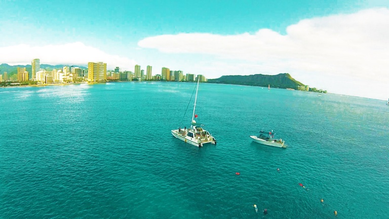 Views of Diamond Head and The Honolulu Skyline
