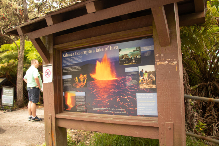 Volcanoes National Park Sigh Board