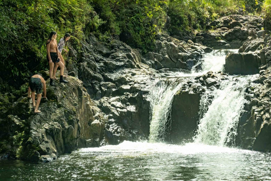 Hawaian Style Road to Hana Family Waterfall Swim Maui