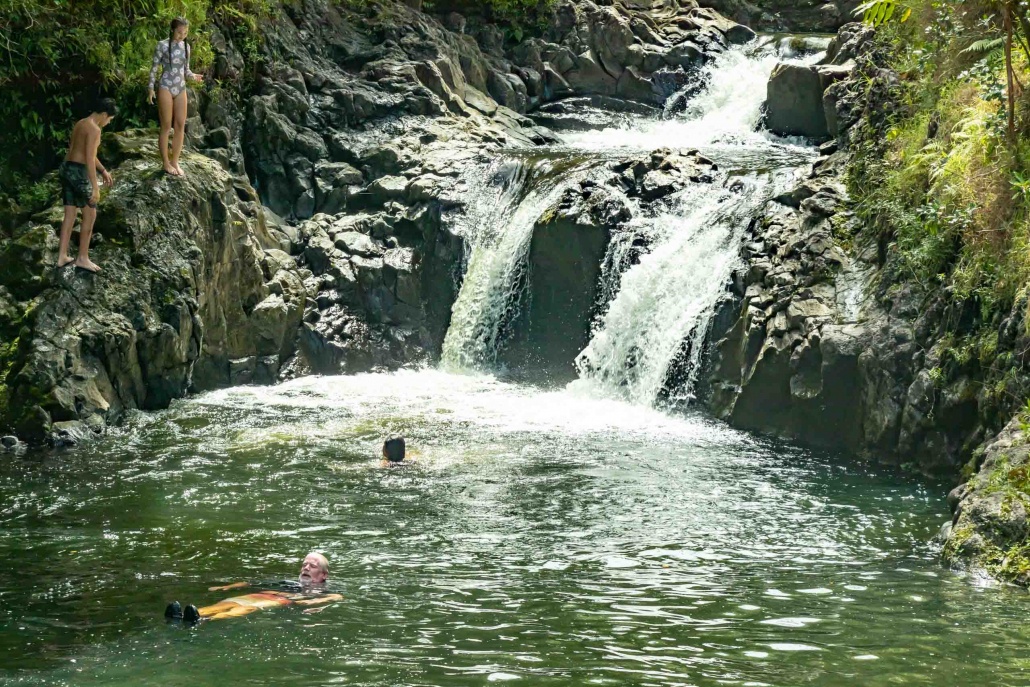 Road to Hana Kids and Visitor Waterfall Swim Maui