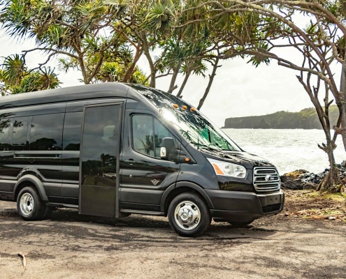 Van Vehicle Keanae Road to Hana Maui