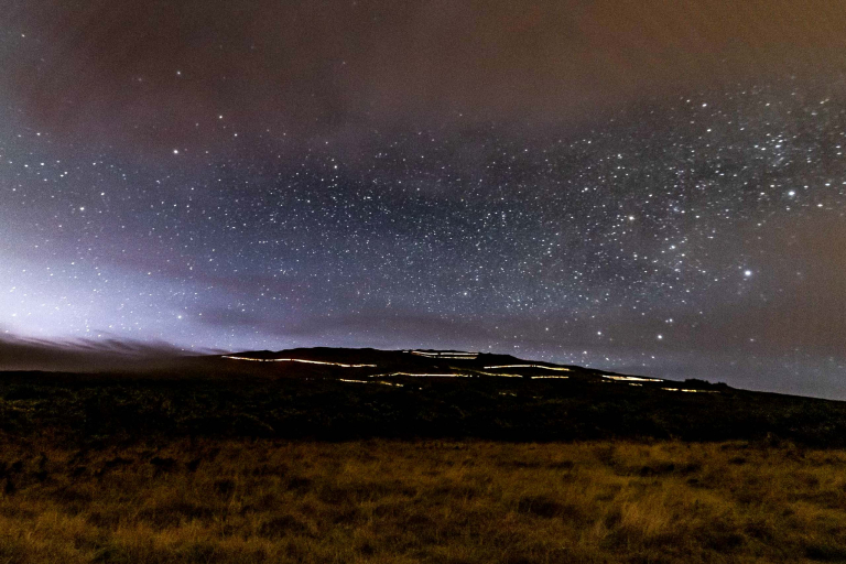 Haleakala Night Sky And Sunrise Traffic Maui