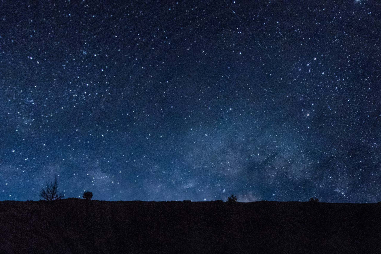 Haleakala Slopes Stars Night Sky Maui