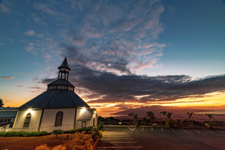 Holy Ghost Church Sunset Kula Maui