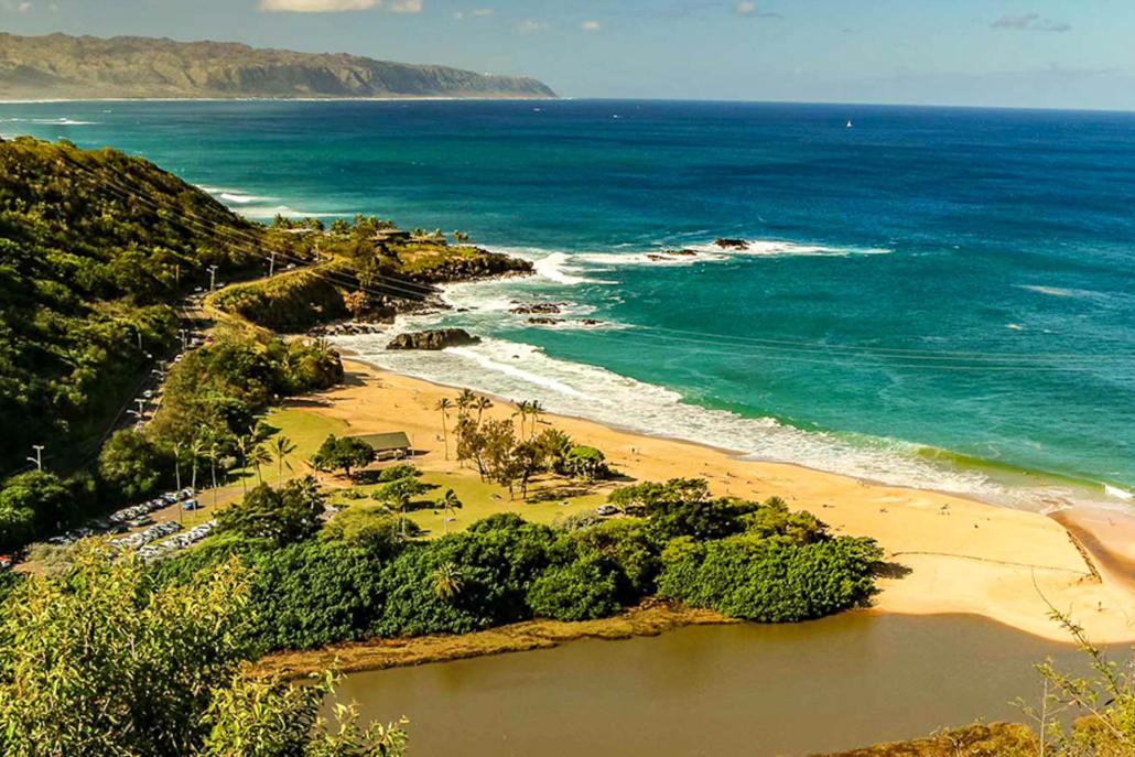 North Shore Adventure Beach From Above North Shore Oahu
