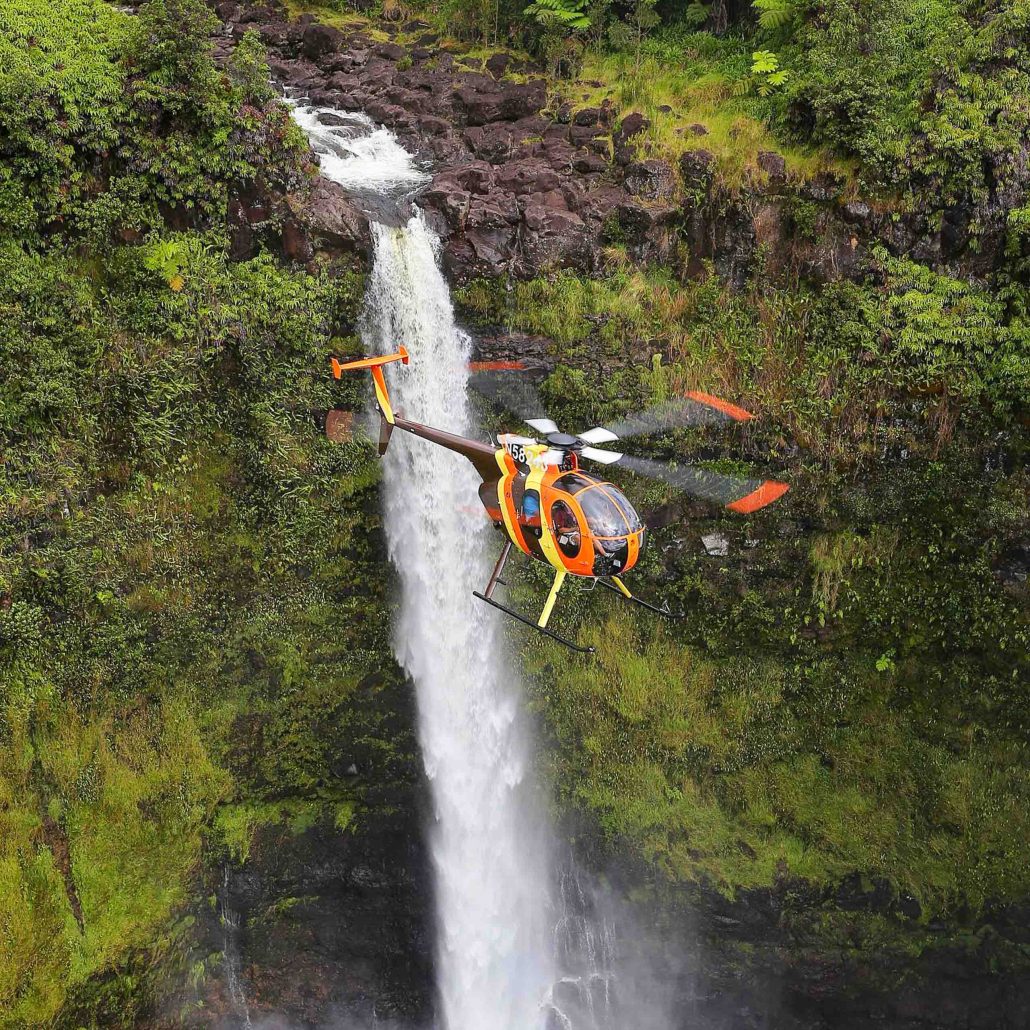 Paradisecopters Oahu Doors Off Helicopter Tour Waterfall View 