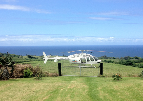 Paradisecopters Slide Kohala Coast Landing