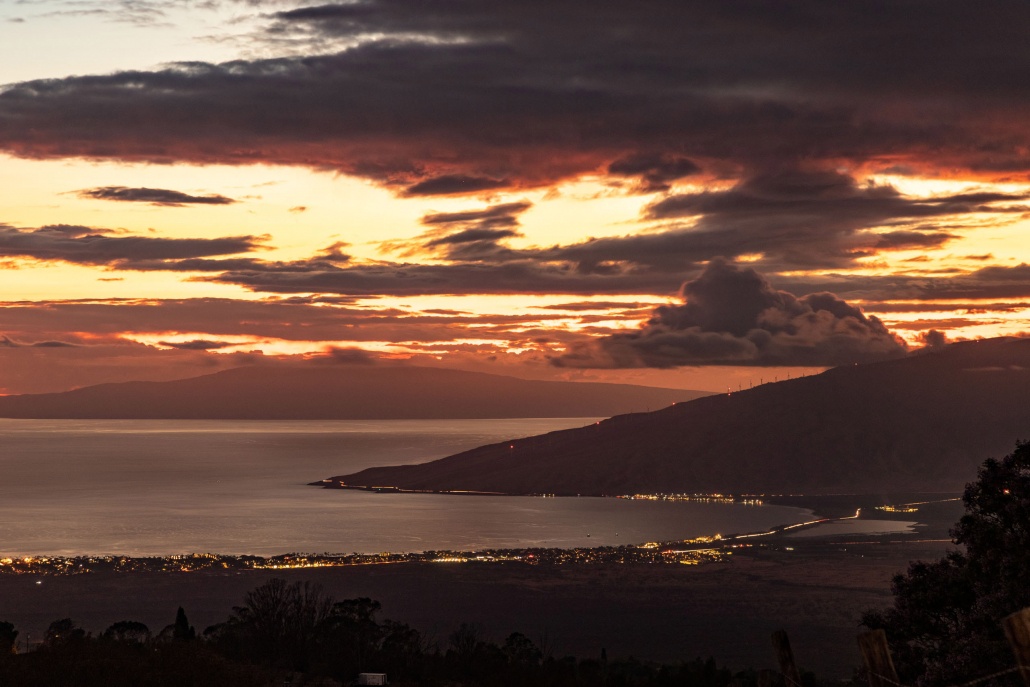 Sunset View From Kula Upcountry Maui