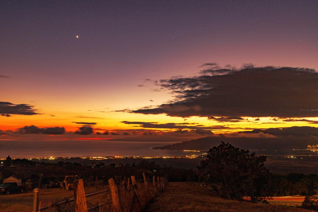 Upcountry Sunset And Stars Maui