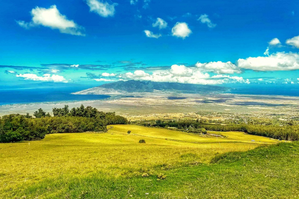View Of Maui From Upper Kula Waipoli Maui