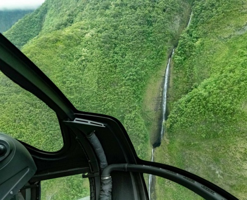Kohala Coast Helicopter Tour Windows and Waterfall Big Island