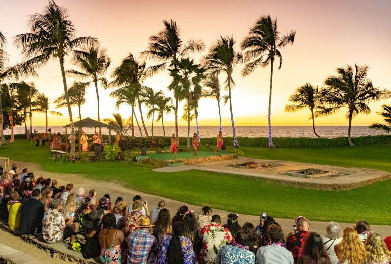 Paradise Cove Luau Grounds and Visitor Sunset Oahu