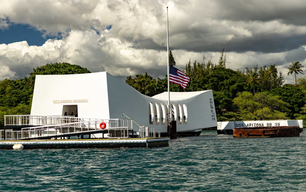 Pearl-Harbor-Day-Dec-7th-Arizona-Memorial-Exterior-Oahu