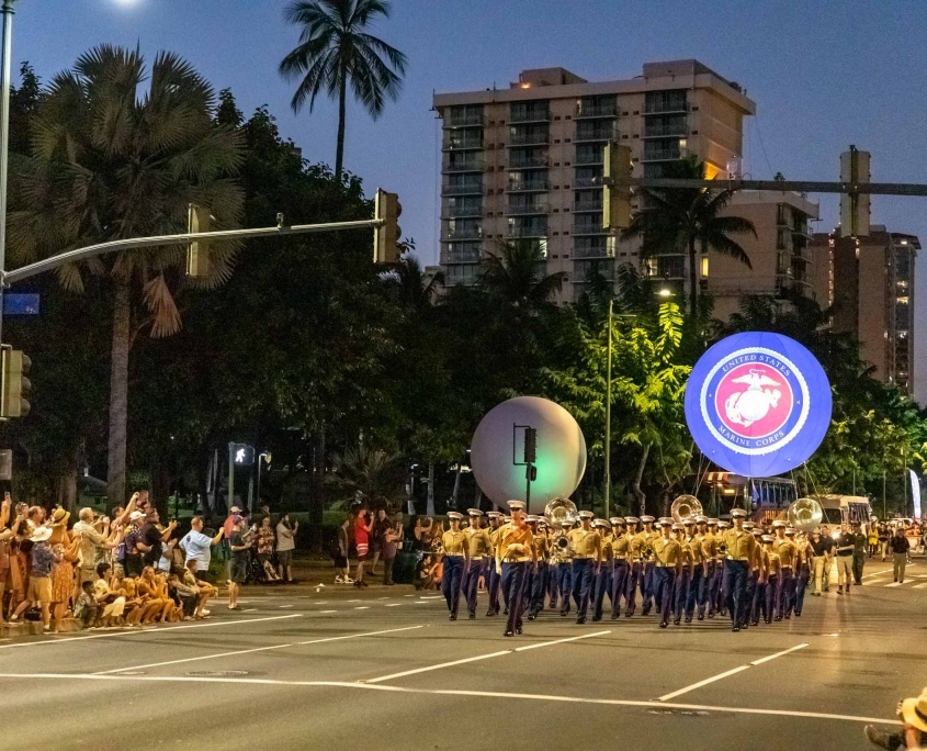 Pearl Harbor Day Dec th Parade Honolulu Oahu