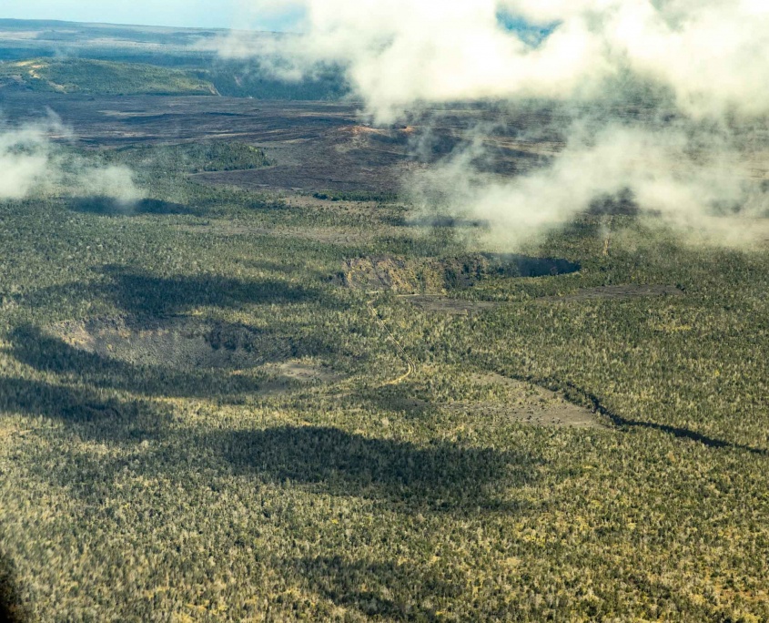 Volcanoes National Park Kilauea Pit Craters and fissure Big Island