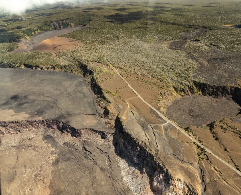 Volcanoes National Park Helicopter Crater Rim Road Big Island
